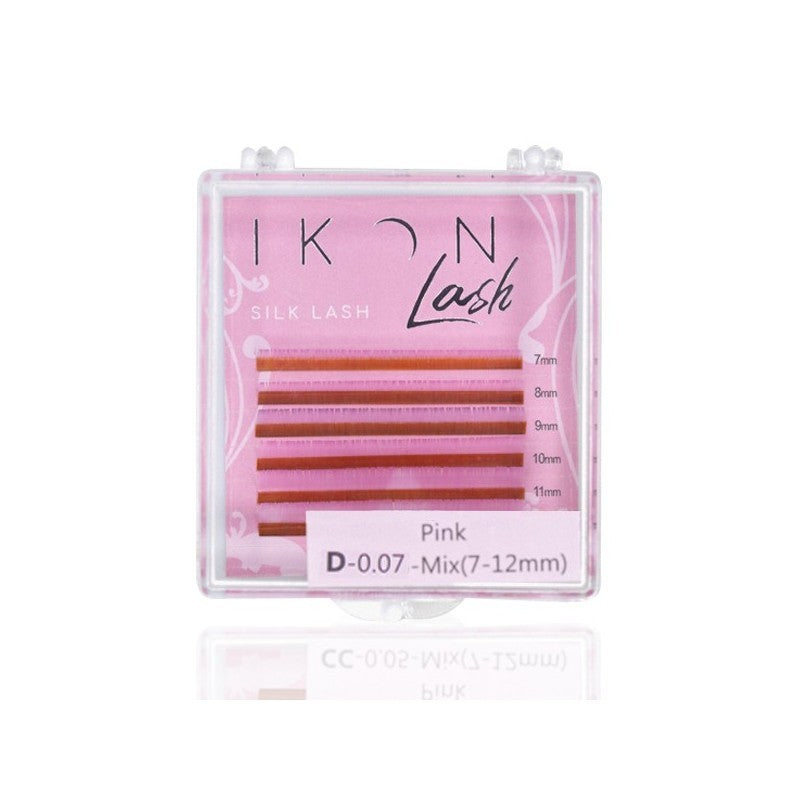 Color Lashes(Pink) - 0,07 - D - 7-12. mm -6 strisce