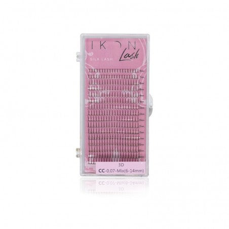 Extension Ciglia Ciuffetti 3D - 0,07 - CC - 6-13. mm -16 strisce