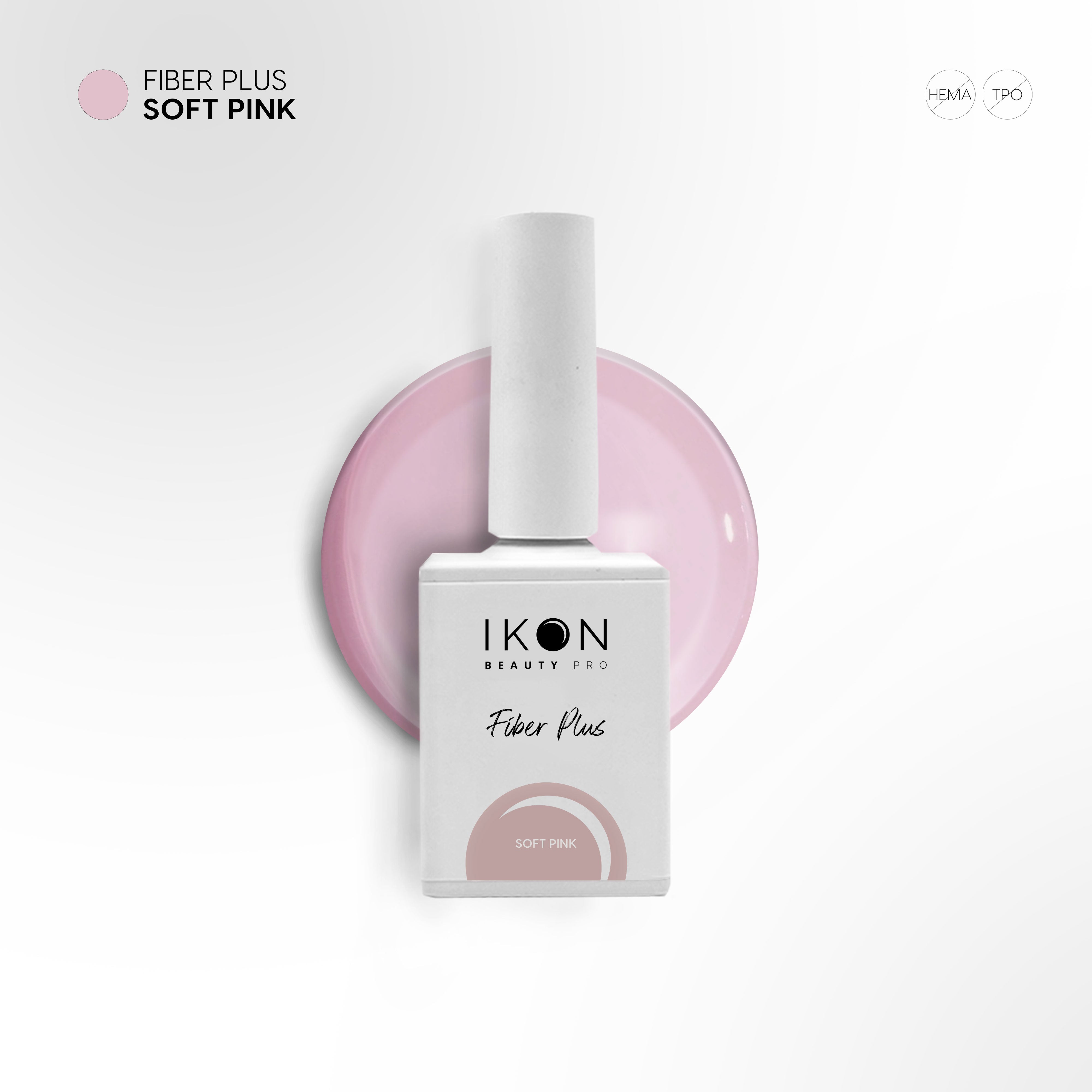 Fiber Plus - Soft Pink - Base semipermanente – IKON BEAUTY PRO