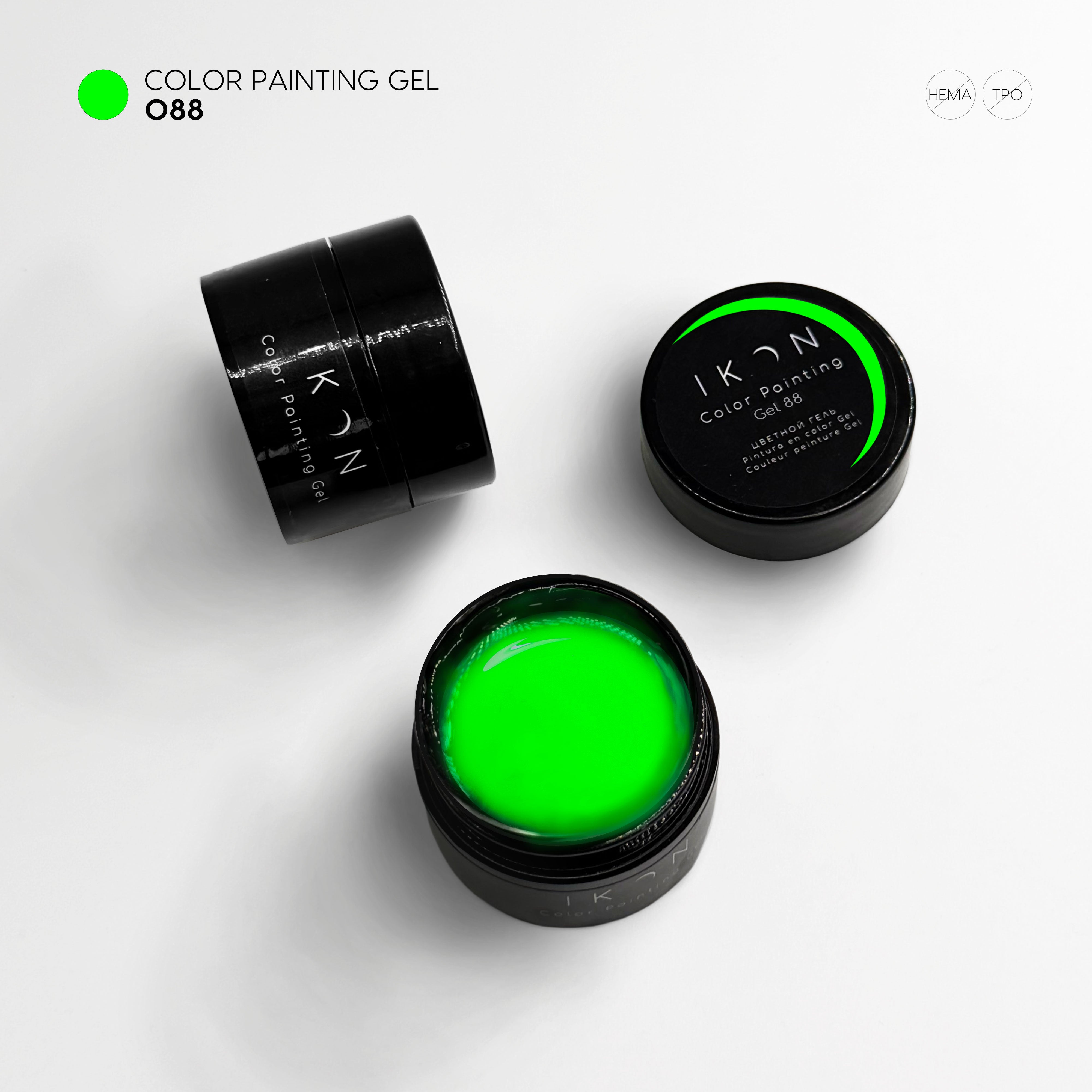 Painting Color Gel Nail Art - 088- Midori