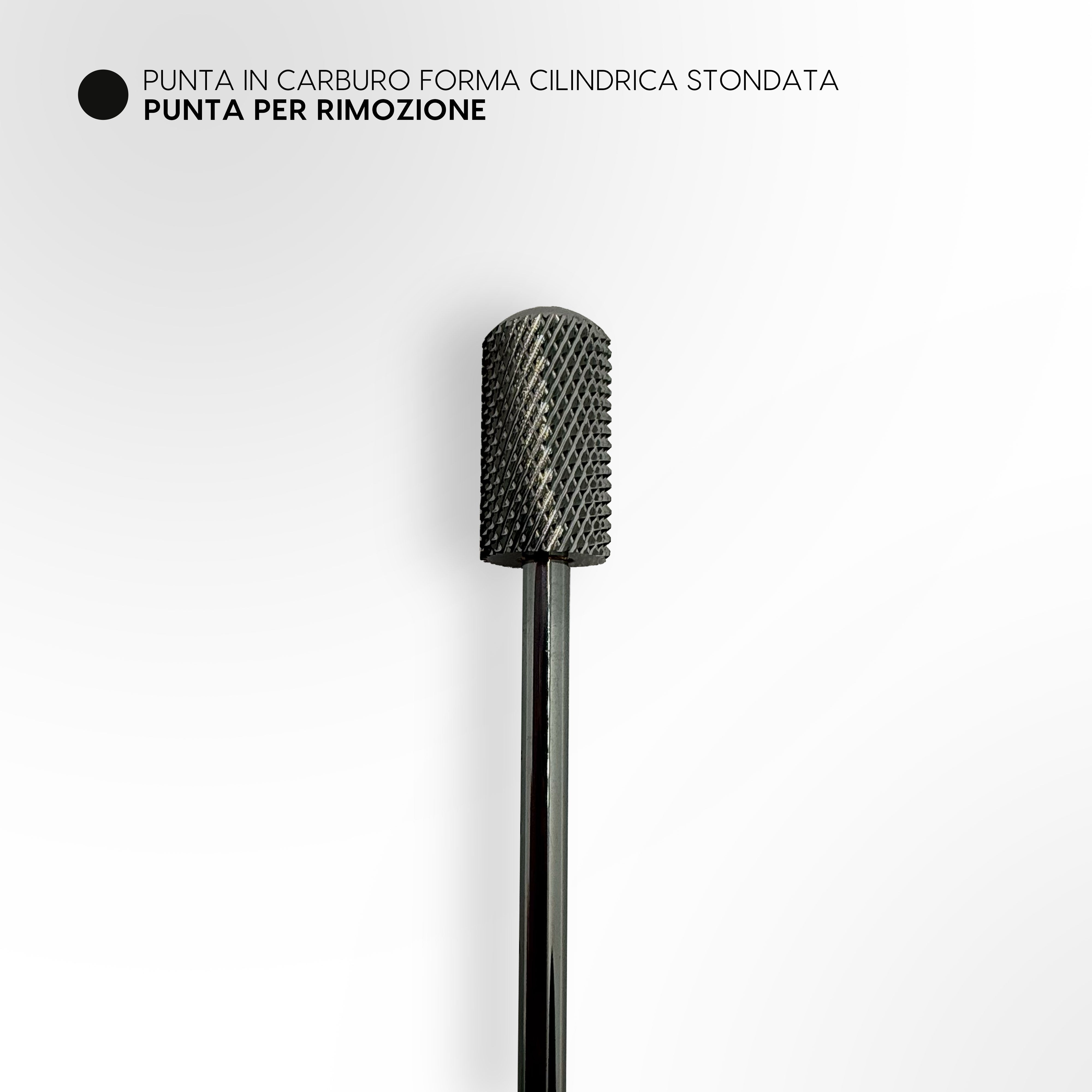 Punta in Carburo per Rimozione- Forma Cilindrica stondata (media abrasività)