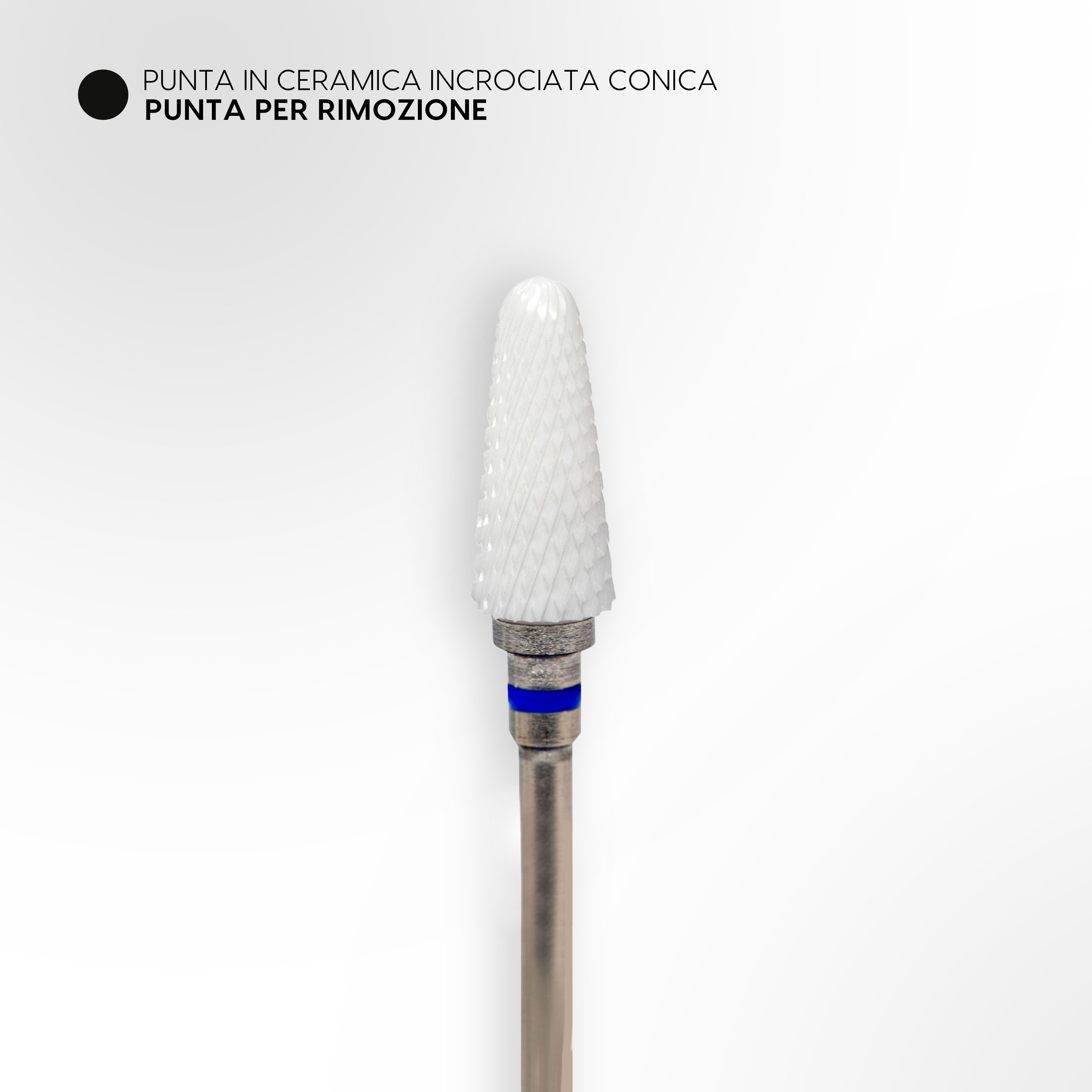 Punta In Ceramica Incrociata conica diametro 6 mm * h 14mm