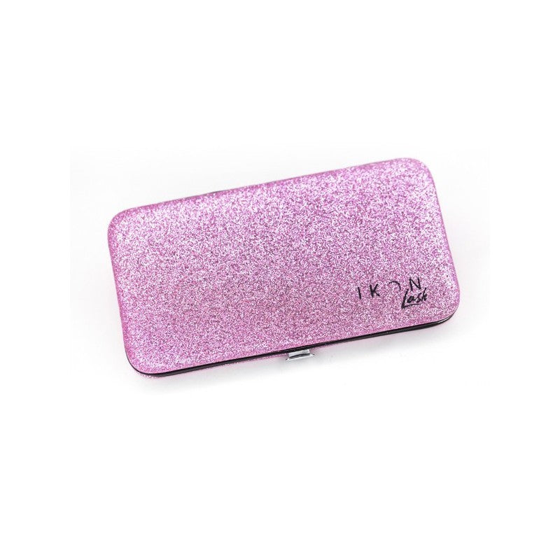 Cofanetto Magnetico Ikon porta pinzette Rosa Glitterato