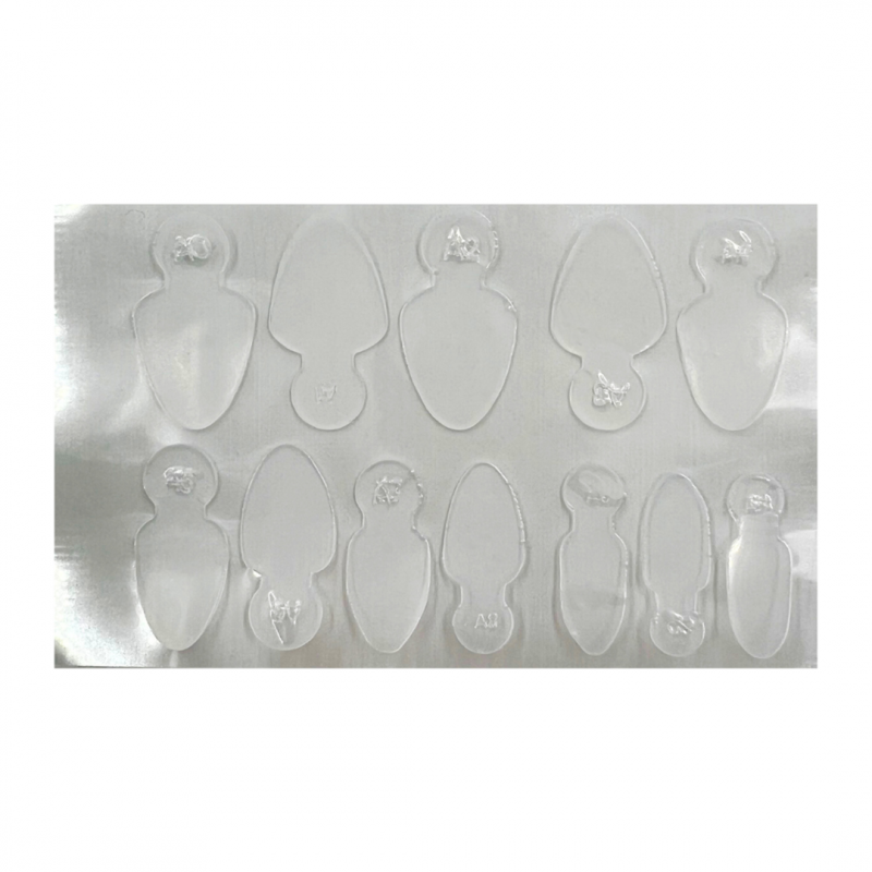 Stickers per french in silicone - dual form