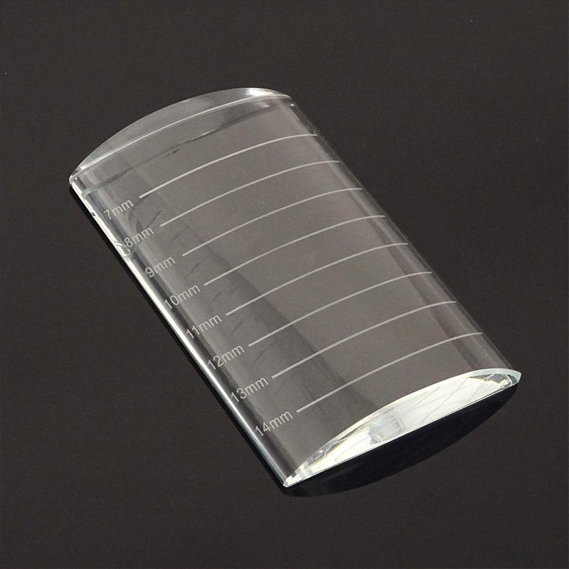 Eyelash Pallet in vetro Curvato